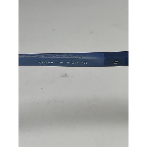 Eyeglasses Frames Women\'s Blue Full Rim Calvin Klein CK19506 419  51-17 Used main image 4